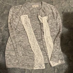 Kids size medium (10/12) Grey cardigan